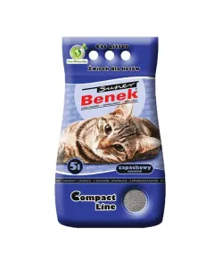 Super Benek - żwirek dla kota bentonitowy zbrylający Compact, morska bryza 5l