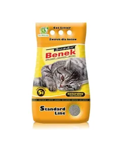 Super Benek - żwirek dla kota bentonitowy zbrylający Standard, naturalny 5l