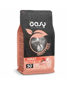 Oasy - karma dla psa 2,5kg Grain Free Adult Small/Mini indyk