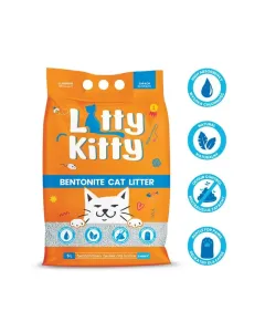 Litty Kitty - żwirek dla kota bentonitowy zbrylający, naturalny 5l