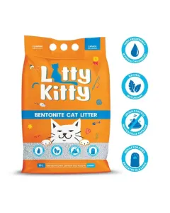 Litty Kitty - żwirek dla kota bentonitowy zbrylający, naturalny 10l