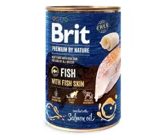 Mokra karma dla psa Brit Premium By Nature Fish with Fish Skin ryba z rybią skórą 400g