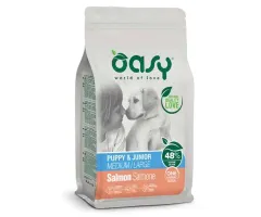 Oasy - karma dla psa 12kg One Animal Protein Puppy&Junior Medium/Large łosoś