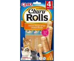 Inaba - przysmak dla kotów Churu Rolls, kurczak 4x10g