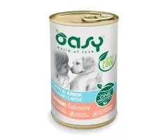 Mokra karma dla psa Oasy One Protein Puppy&Junior Medium/Large Salmon łosoś400g