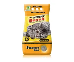 Super Benek - żwirek dla kota bentonitowy zbrylający Standard, naturalny 5l