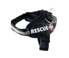 PET NOVA - Szelki rescue czarne 45cm-55cm