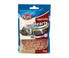 Trixie - przysmak dla kotów Premio Hearts, kaczka i mintaj 50g