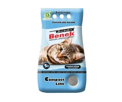 Super Benek - żwirek dla kota bentonitowy zbrylający Compact, naturalny 5l