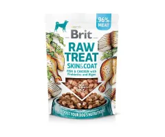 Brit - przysmak dla psa raw treat skin&coat fish&chicken ryba z kurczakiem 40g