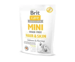 Brit - karma dla psa 400g Care Dog Mini Grain-Free Hair&Skin łosoś ze śledziem