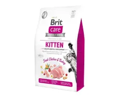 Sucha karma dla kociąt Brit Care Kitten Healthy Growth & Development, kurczak z indykiem 2kg