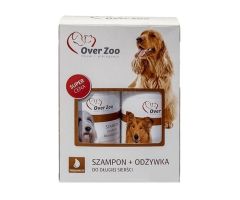 OVER ZOO - Zestaw szampon250ml+odżywka 240ml dla psów długowłosych