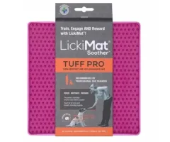 Mata do lizania dla psa Soother Tuff Pro 20x20cm różowa LickiMat