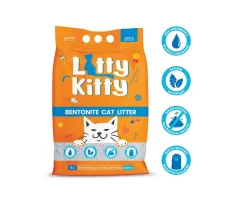 Litty Kitty - żwirek dla kota bentonitowy zbrylający, naturalny 5l