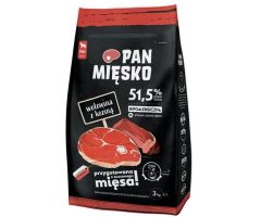 Pan Mięsko - karma dla psa 3kg wołowina z koziną M