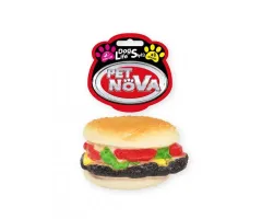 Zabawka dla psa gumowy hamburger 9cm Pet Nova