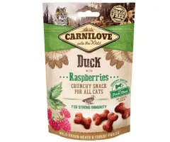 Carnilove - przysmak dla kota Snack Fresh Crunchy, kaczka z malinami 50g