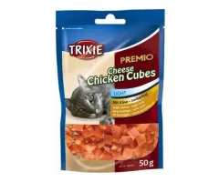 Trixie - przysmak dla kotów Premio Cheese Chicken Cubes, kurczak z serem 50g