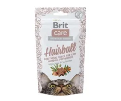 Brit przysmak dla kota Care Snack Hairball 50g