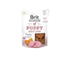 Brit - przysmak dla psa meaty jerky puppy meaty coins turkey indyk z dynią 80g