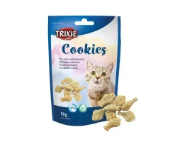 Trixie - przysmaki dla kota ciasteczka z łososiem i kocimiętką 50g