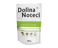 Mokra karma dla psa Dolina Noteci Premium Bogata w dziczyznę 500g