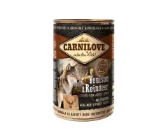 Mokra karma dla psa Carnilove Wild Meat Venison&Reindeer dziczyzna z reniferem 400g