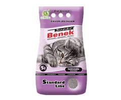 Super Benek - żwirek dla kota bentonitowy zbrylający Compact, lawenda 5l