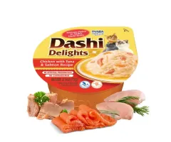 Inaba mokra karma dla kota Dashi Delights, kurczak, tuńczyk i łosoś 70g