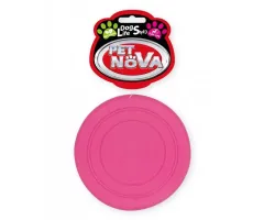 Zabawka dla psa gumowe frisbee 18cm różowe Pet Nova