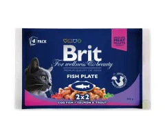 Brit mokra karma dla kota Care Cat Fish Plate 4x100g