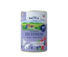 Mokra karma dla szczeniąt Baltica Smaki Regionów indyk z królikiem 400g