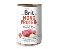 Mokra karma dla psa Brit Mono Protein monobiałkowa wołowina z ryżem 400g