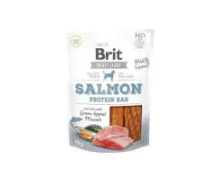 Brit - przysmak dla psa meaty jerky protein bar salmon łosoś 80g