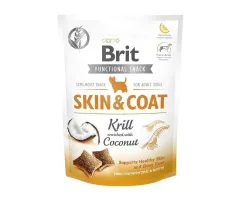 Brit - przysmak dla psa functional snack skin&coat krill kryl z kokosem 150g