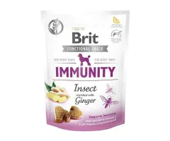 Brit - przysmak dla psa functional snack immunity insect owady z imbirem 150g