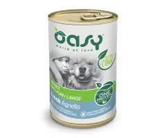 Mokra karma dla psa Oasy Medium/Large monobiałkowa bezzbożowa dla ras średnich i dużych jagnięcina 400g